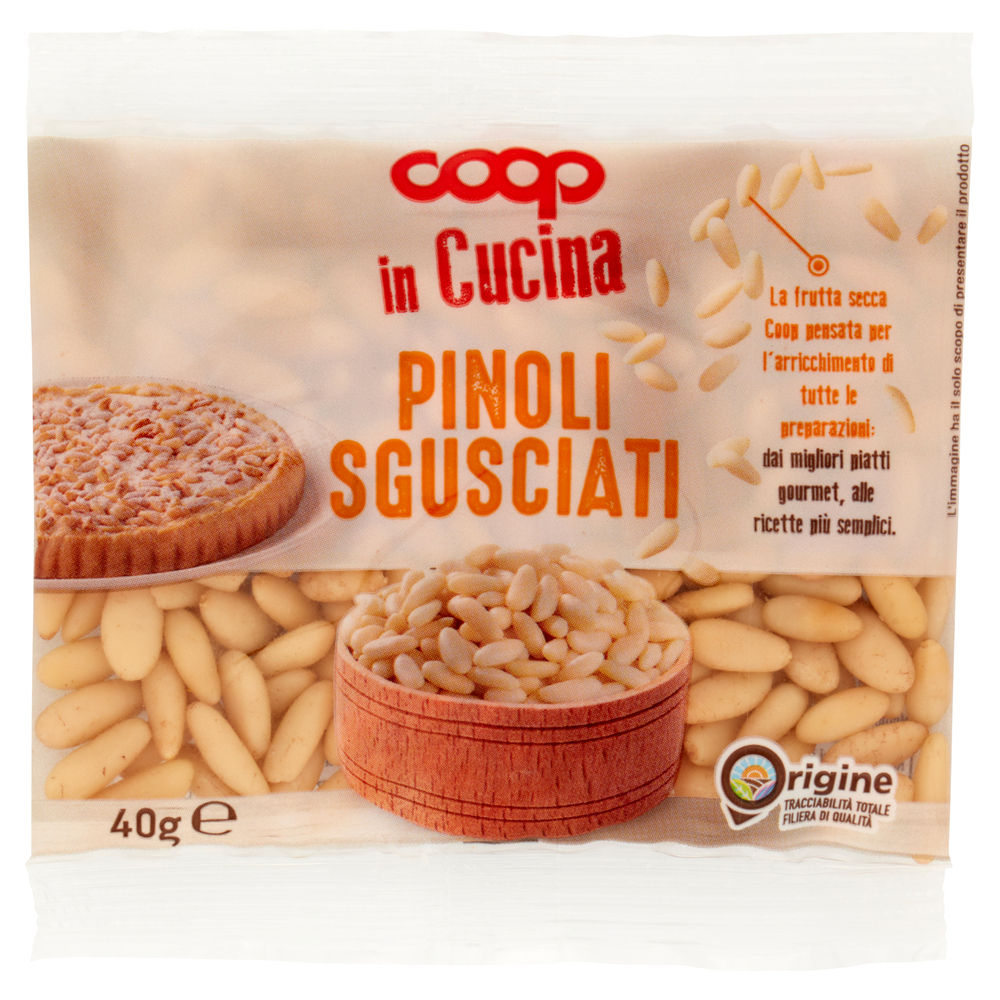 Pinoli sgusciati in cucina coop  bs g 40