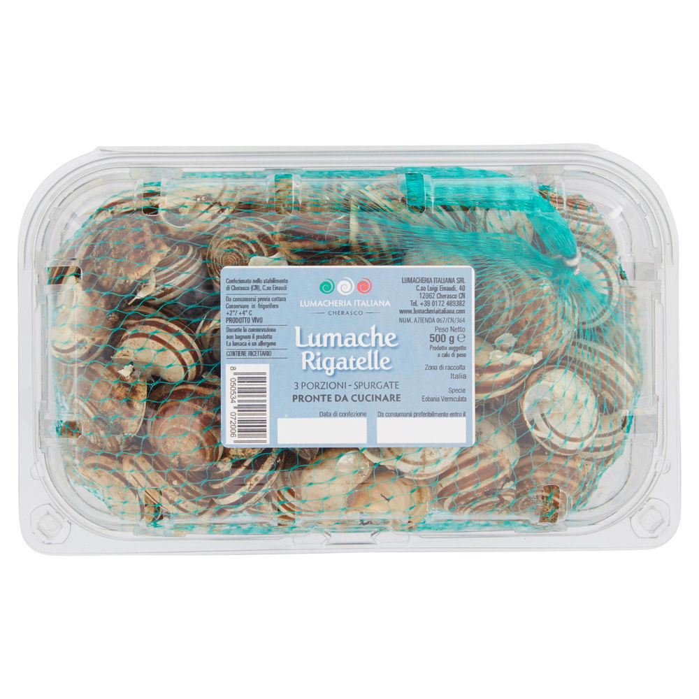 LUMACHE RIGATELLE VIVE PF 500 G VASCHETTA - 3