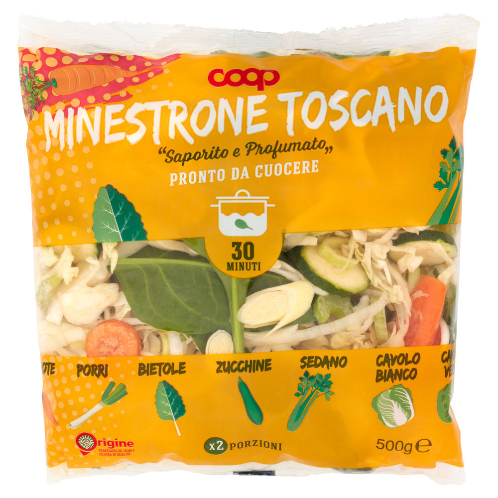 MINESTRONE TOSCANO COOP ORIGINE IT BS G 500 - 2