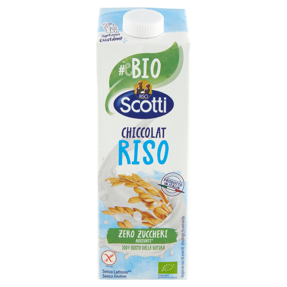 BEVANDA DI RISO BIO CHICCOLAT RISO SCOTTI SQUARE SENZA GLUTINE L 1 - 4