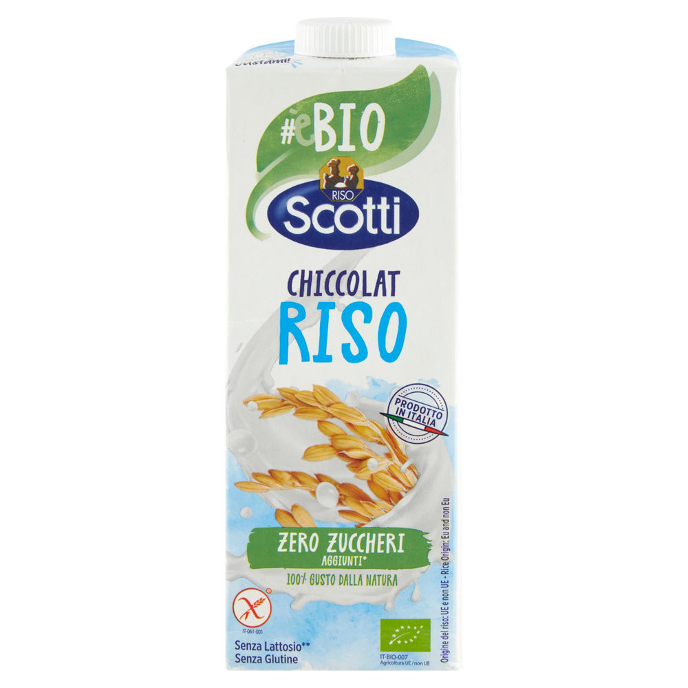 BEVANDA DI RISO BIO CHICCOLAT RISO SCOTTI SQUARE SENZA GLUTINE L 1 - 7