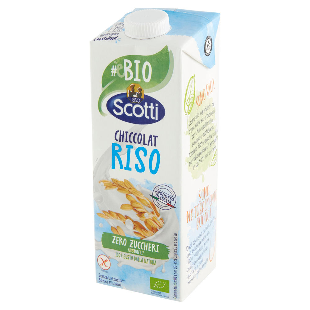 BEVANDA DI RISO BIO CHICCOLAT RISO SCOTTI SQUARE SENZA GLUTINE L 1 - 8