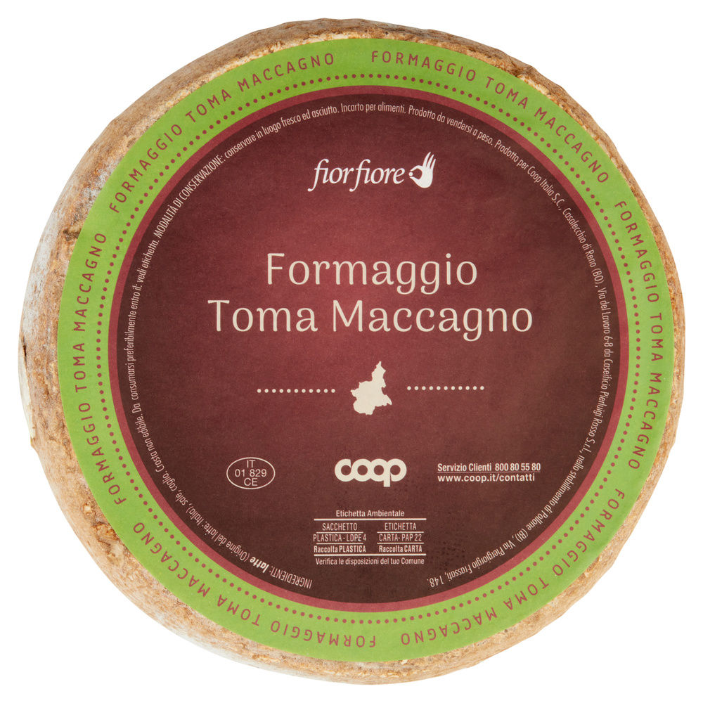 TOMA MACCAGNO FIOR FIORE COOP FORMA 2 KG CA - 0