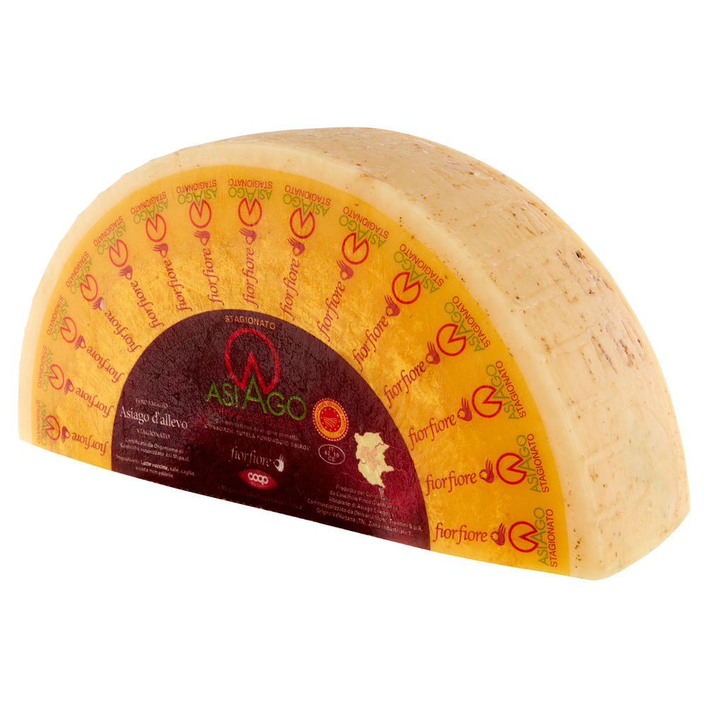 ASIAGO D'ALLEVO DOP STAGIONATO FIOR FIORE COOP 1/2 FORMA SV 4 KG CA - 2