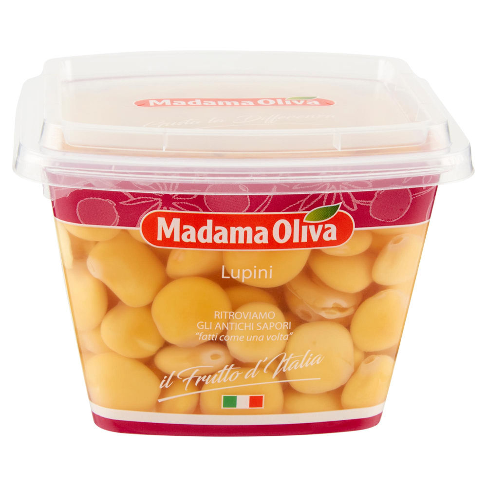 LUPINI SALATI  MADAMA OLIVA FRUTTO D'ITALIA IT I^ VH G 480 SGOC 280 - 2