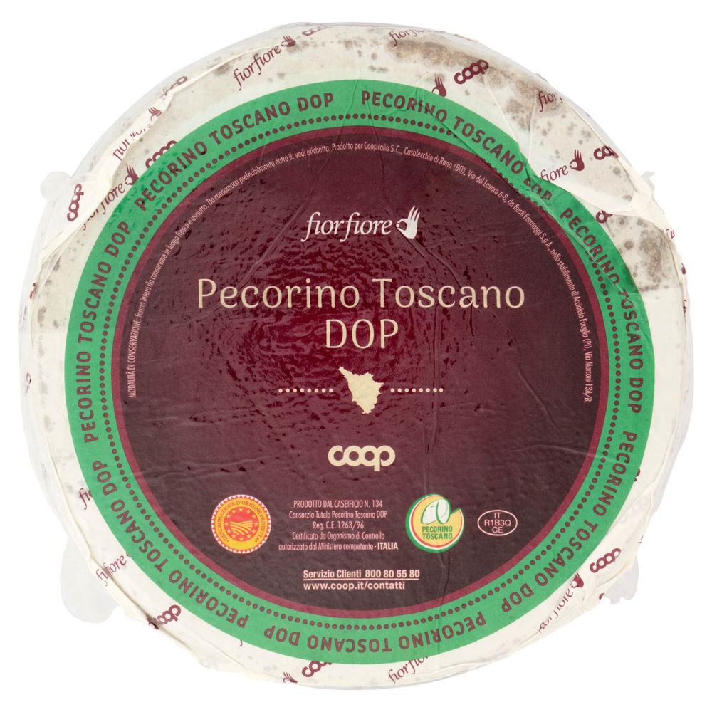 PECORINO TOSCANO DOP FIOR FIORE COOP FORMA INTERA 2,5 KG CA - 0