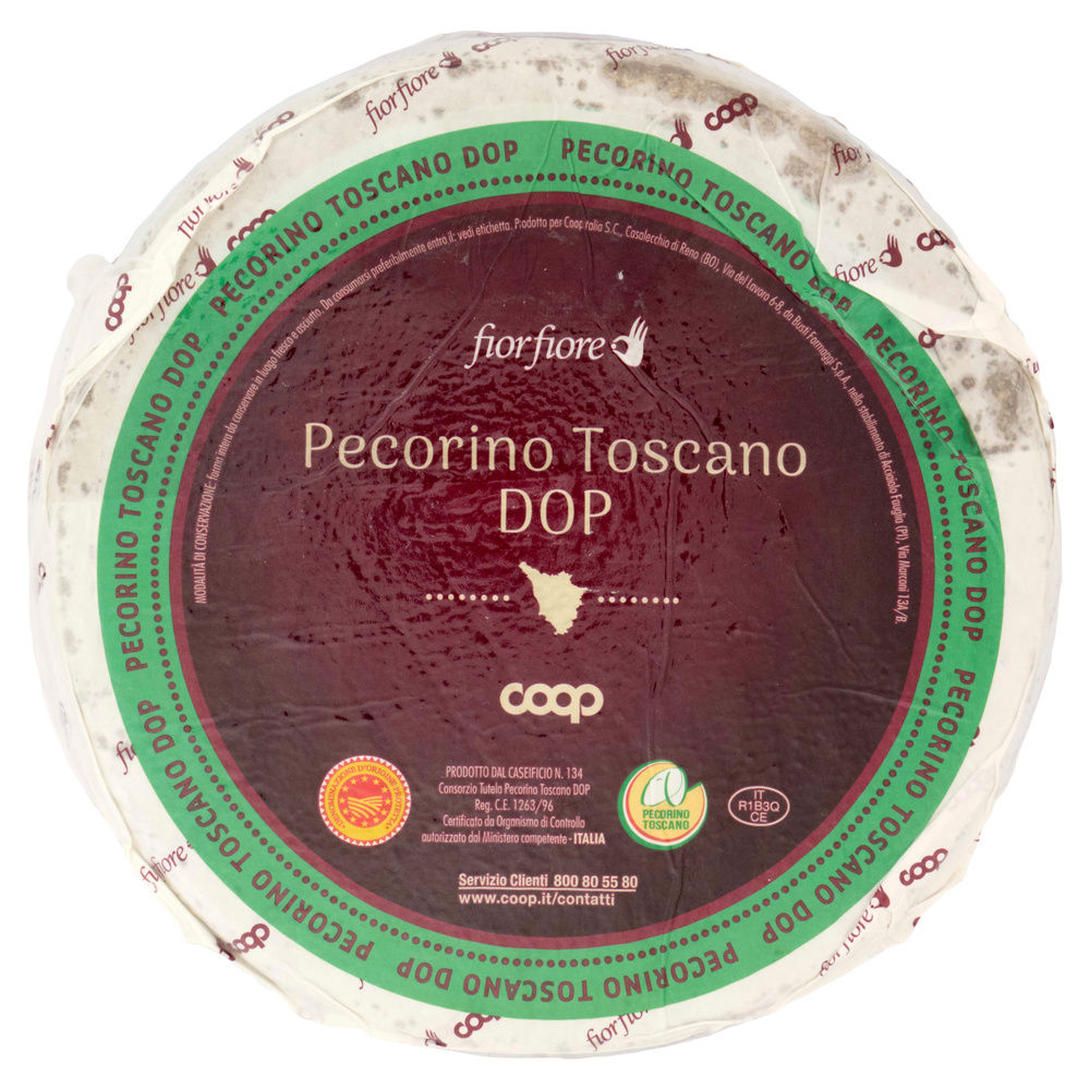 PECORINO TOSCANO DOP FIOR FIORE COOP FORMA INTERA 2,5 KG CA - 2