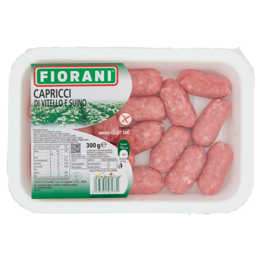 CAPRICCI DI VITELLO E SUINO ATP 300 G FIORANI - 2