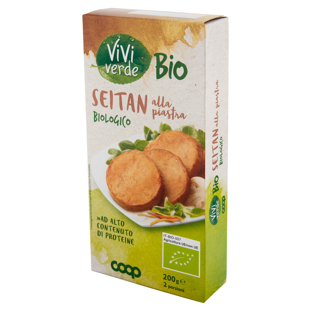 SEITAN ALLA PIASTRA BIO VIVI VERDE COOP BUSTA 2X100 G - 7