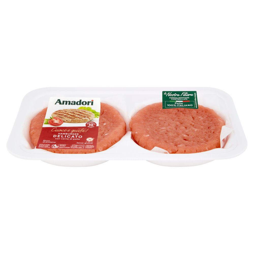 HAMBURGER DI POLLO DELICATO CF 204 G AMADORI - 9