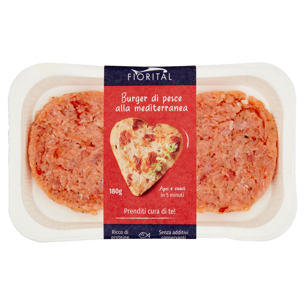 BURGER DI PESCE ALLA MEDITERRANEA FIORITAL PF 180 G ATP - 0