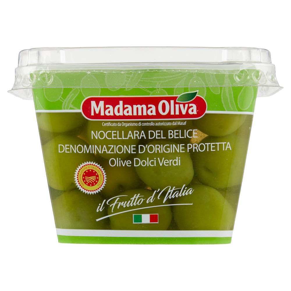 OLIVE VERDI DOLCI NOCELLARA DEL BELICE DOP FRUTTO D'ITALIA IT 160-180 VH G 250 - 3