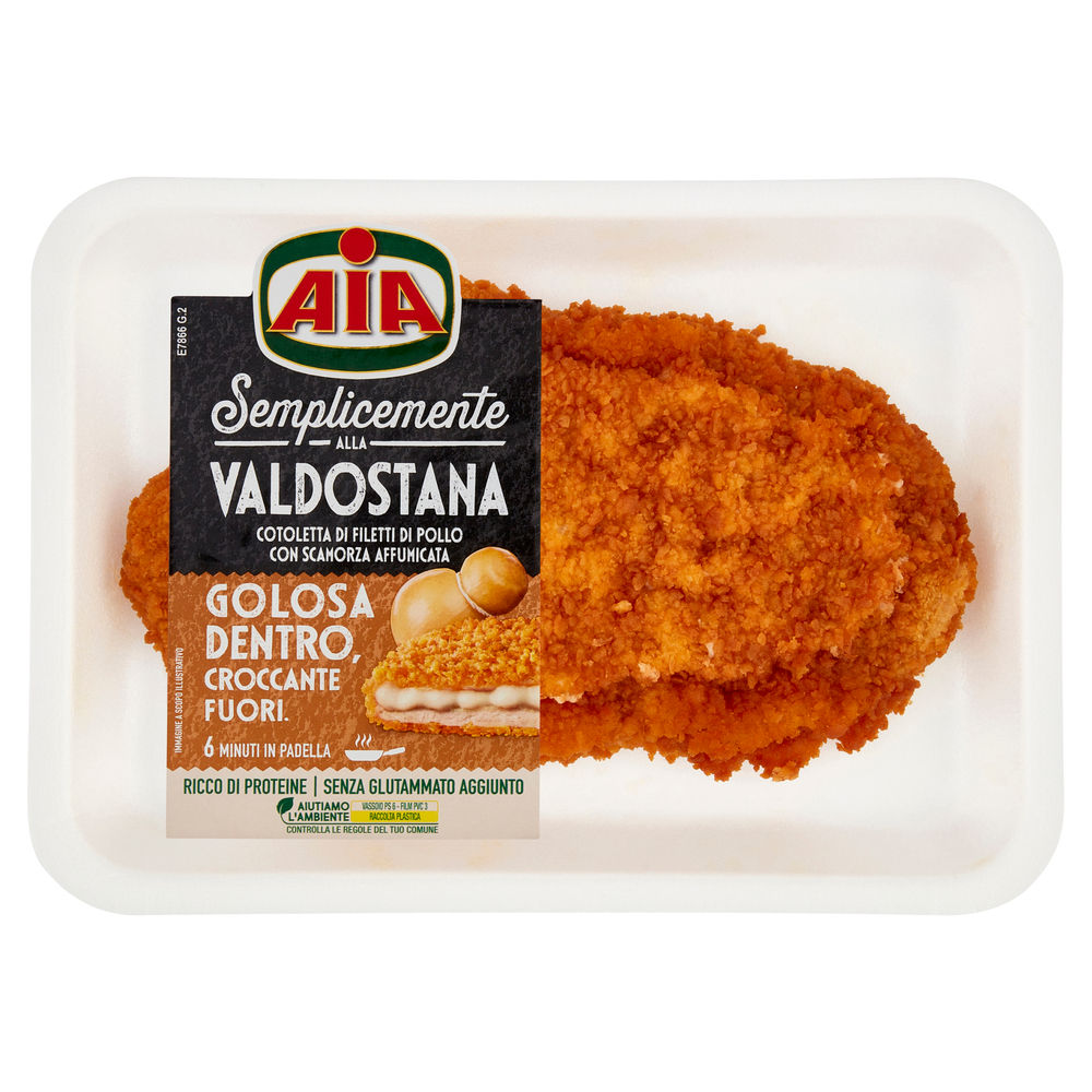 Valdostana cotoletta di pollo con scamorza cf 200 g aia