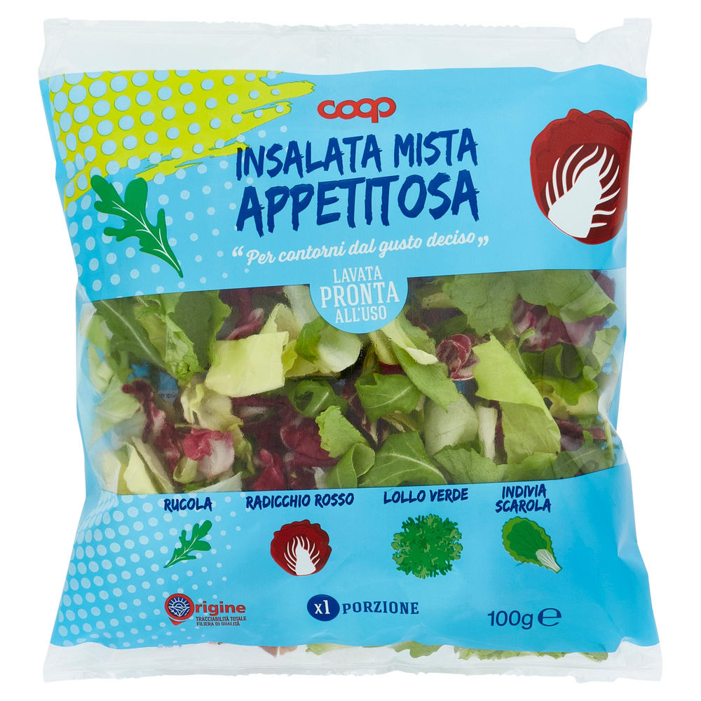 Insalata mista  appetitosa coop origine bs g 100