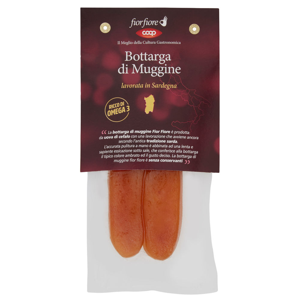 Bottarga di muggine intera fior fiore coop cf 68/100 g ca skin