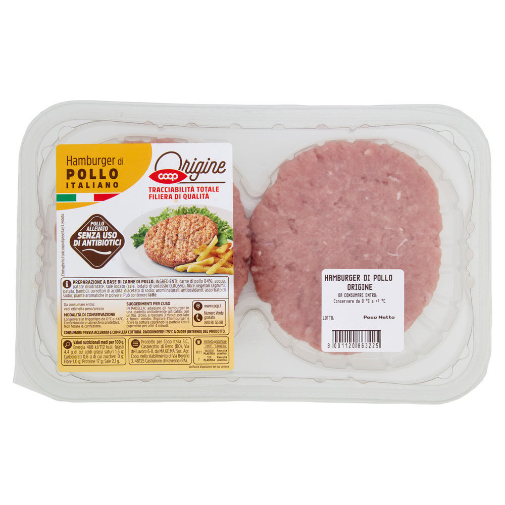 HAMBURGER DI POLLO X2 SENZA USO DI ANTIBIOTICI ATP 200 G ORIGINE - 16