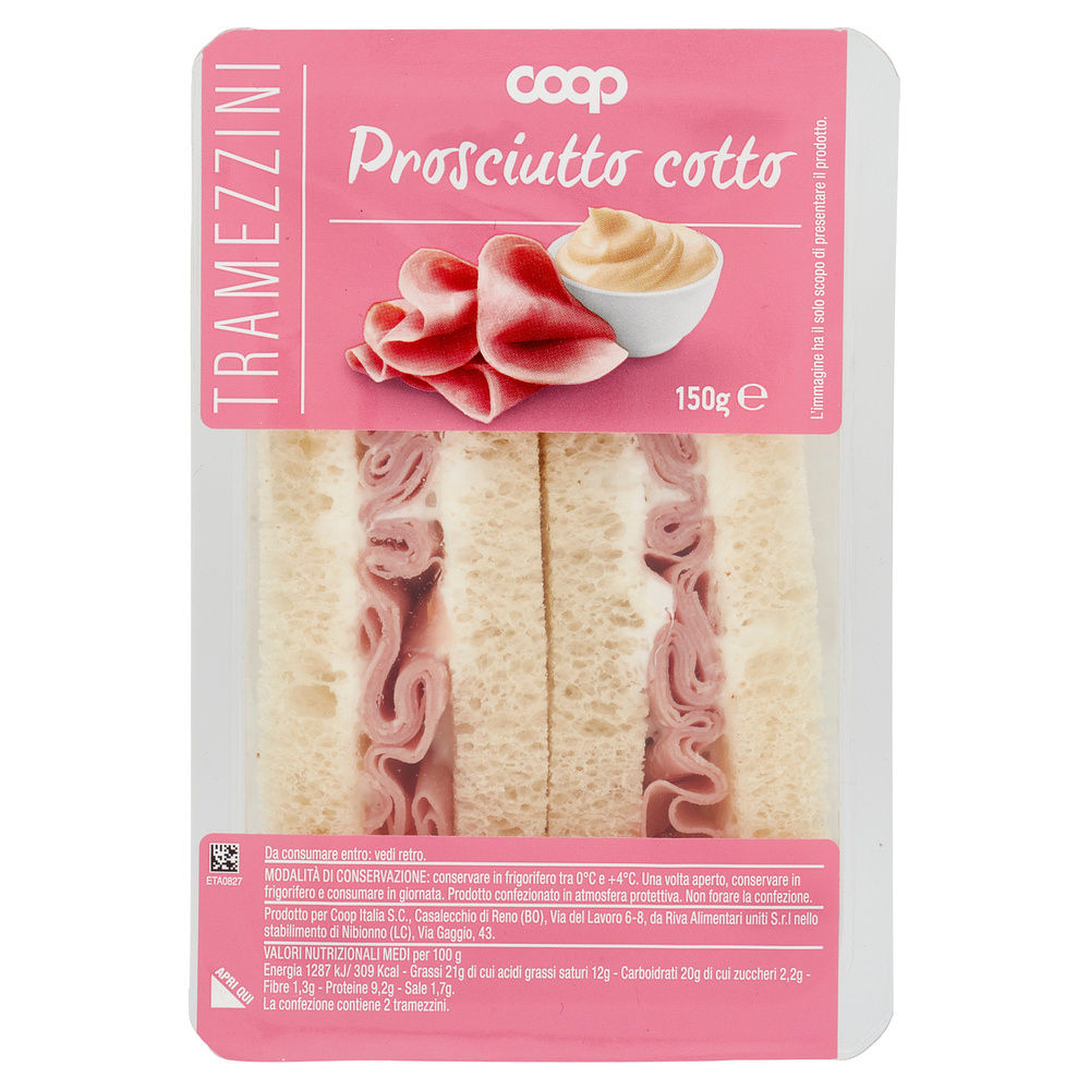 TRAMEZZINO PROSCIUTTO COTTO E MAIONESE COOP G 150 - 6