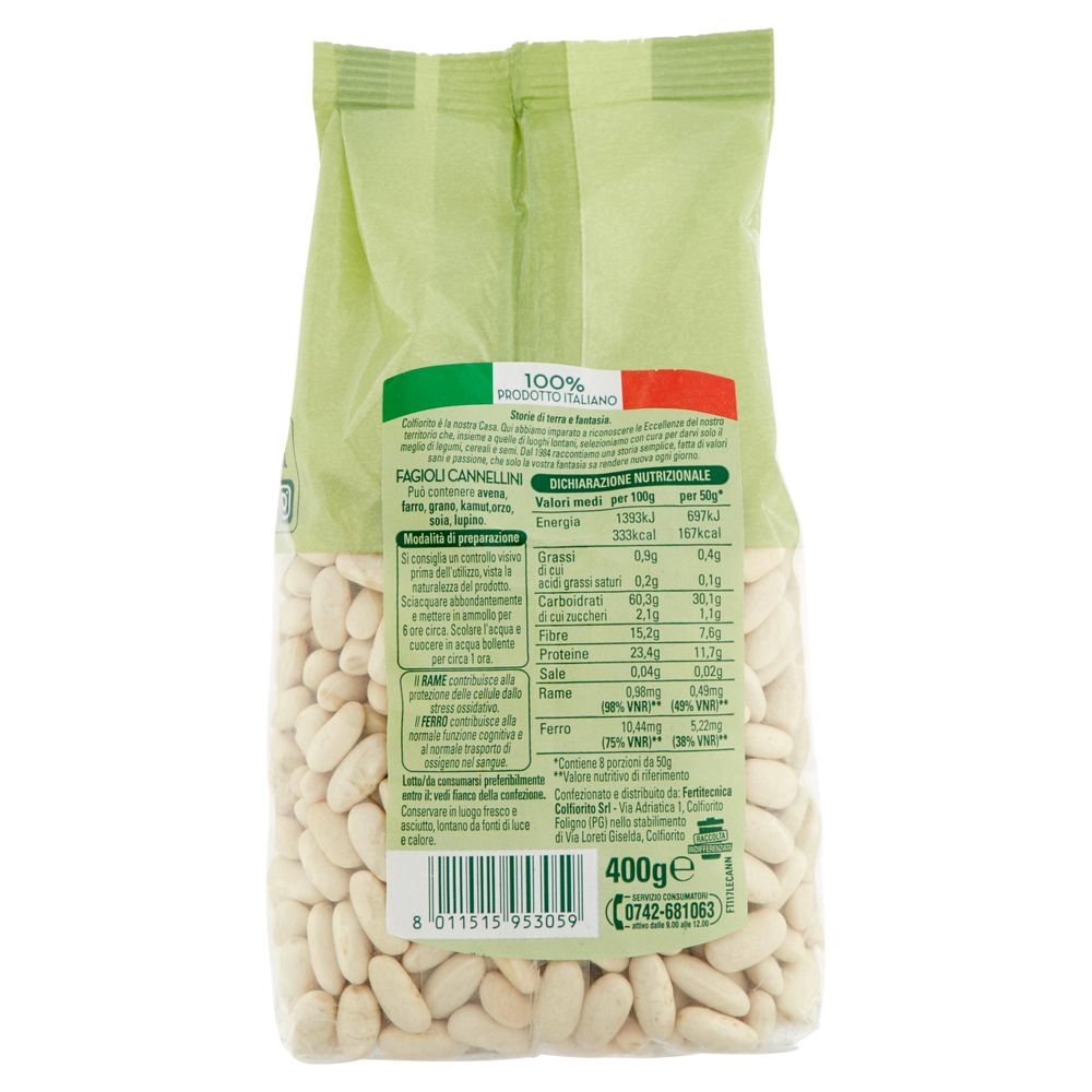 FAGIOLI CANNELLINI ITALIA COLFIORITO SACCHETTO G 400 - 1