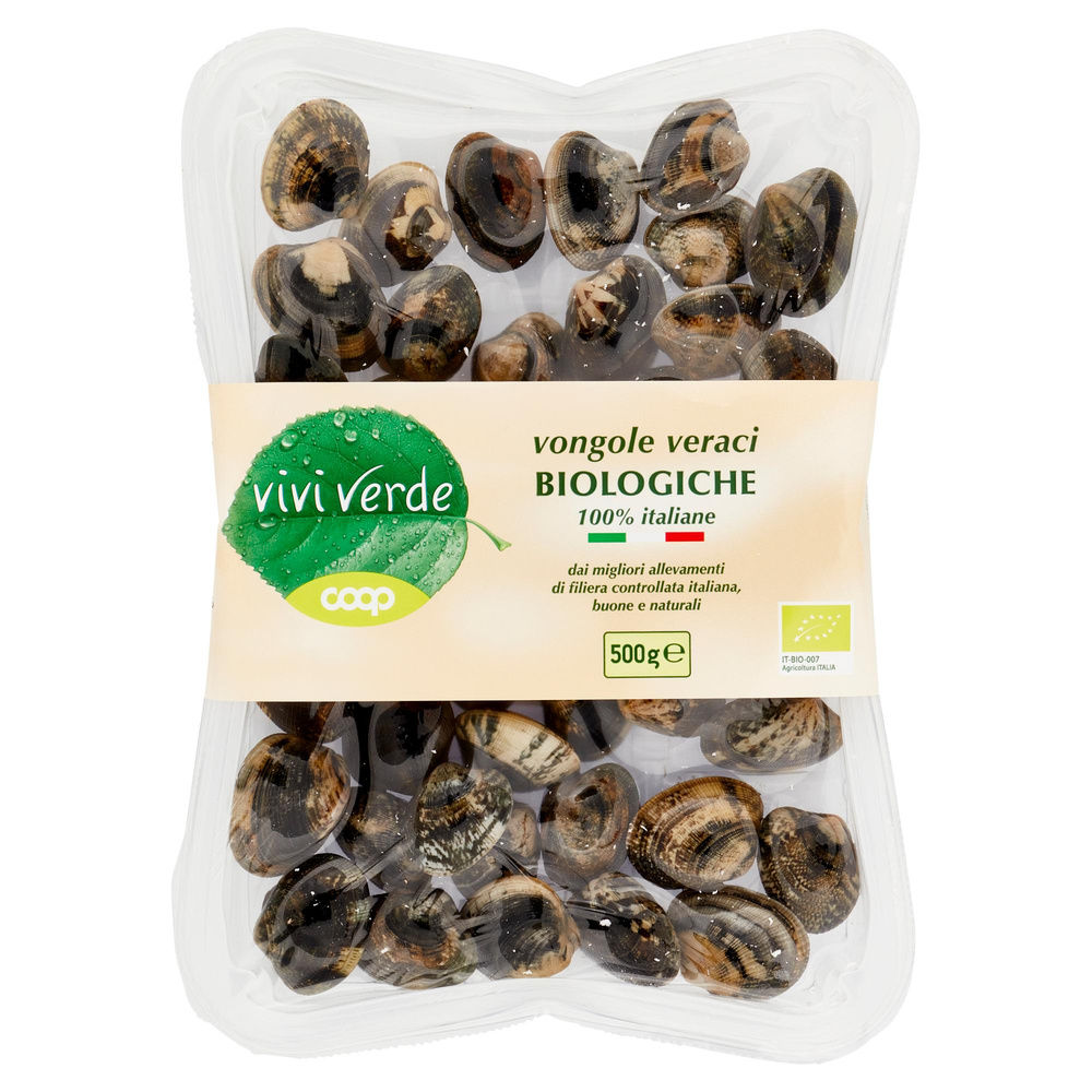 VONGOLE VERACI ALLEVATE BIOLOGICHE VIVI VERDE COOP PF 500 G SKIN - 6