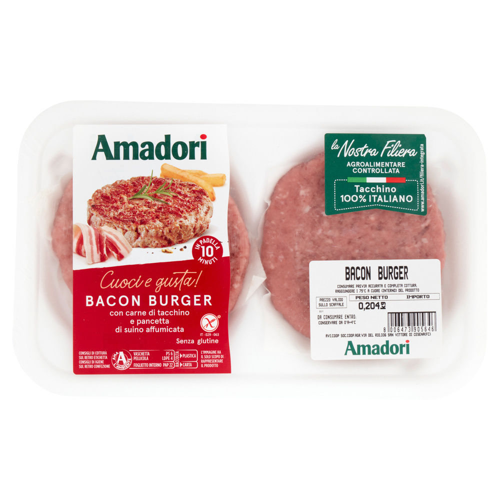 BACON BURGER CF 204 G AMADORI - 7