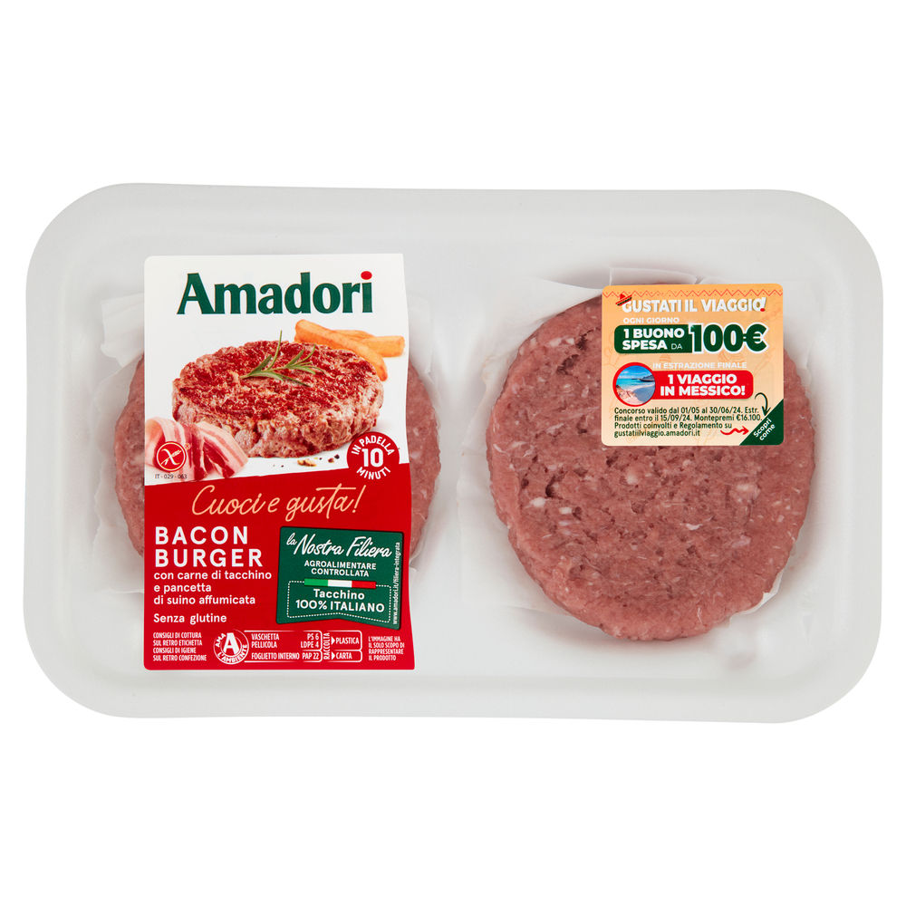 Bacon burger cf 204 g amadori