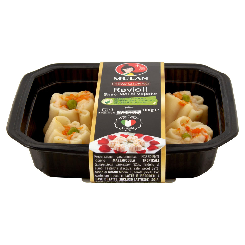 RAVIOLI SHAO MAI AL VAPORE MULAN I TRADIZIONALI G 150 - 5