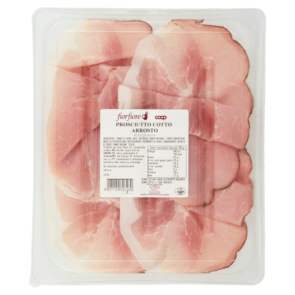 PROSCIUTTO COTTO AQ ARR S/ANT DOPO FASE SVEZZ FIOR FIORE COOP G 100 - 1