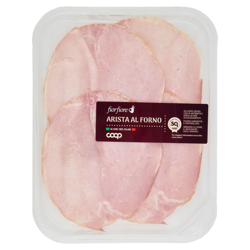 ARISTA AL FORNO NAZ. SUINO ALLEV.S. ANTIB.DOPO FASE SVEZZ FIORFIORE COOP TA G120 - 13