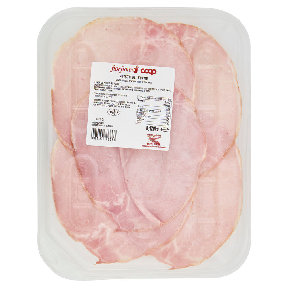 ARISTA AL FORNO NAZ. SUINO ALLEV.S. ANTIB.DOPO FASE SVEZZ FIORFIORE COOP TA G120 - 11