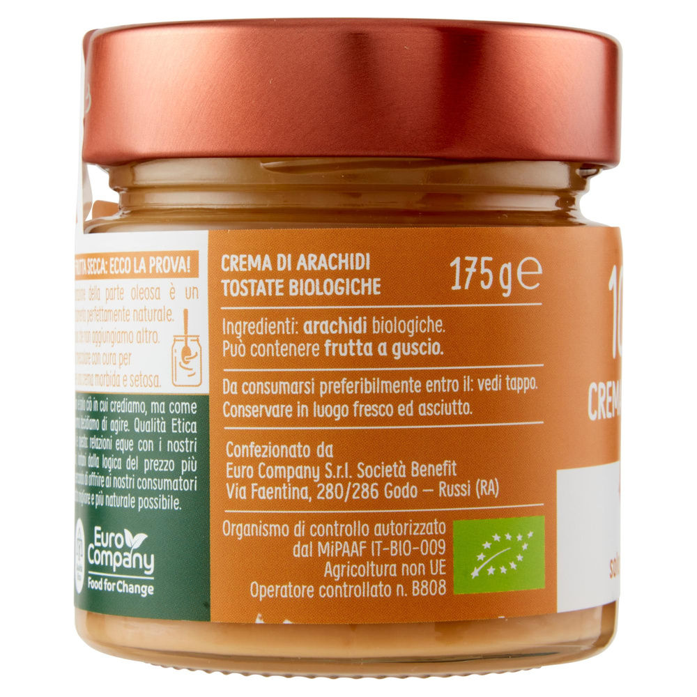 CREMA PURA 100% ARACHIDI TOSTATE BIO VO G 175 - 7