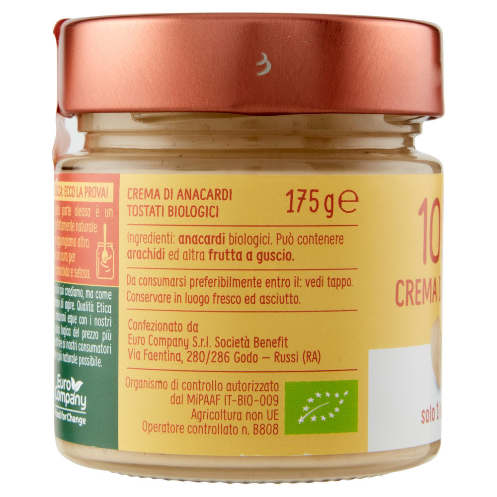 CREMA PURA 100% ANACARDI BIO VASO G 175 - 4