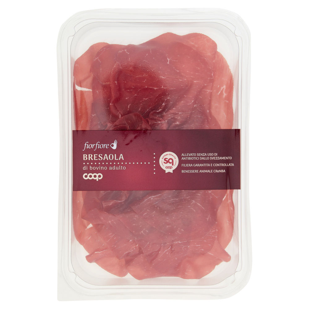 Bresaola da bovini allev. s.antib dopo fase svezz f.fiore coop mono t/a g 60