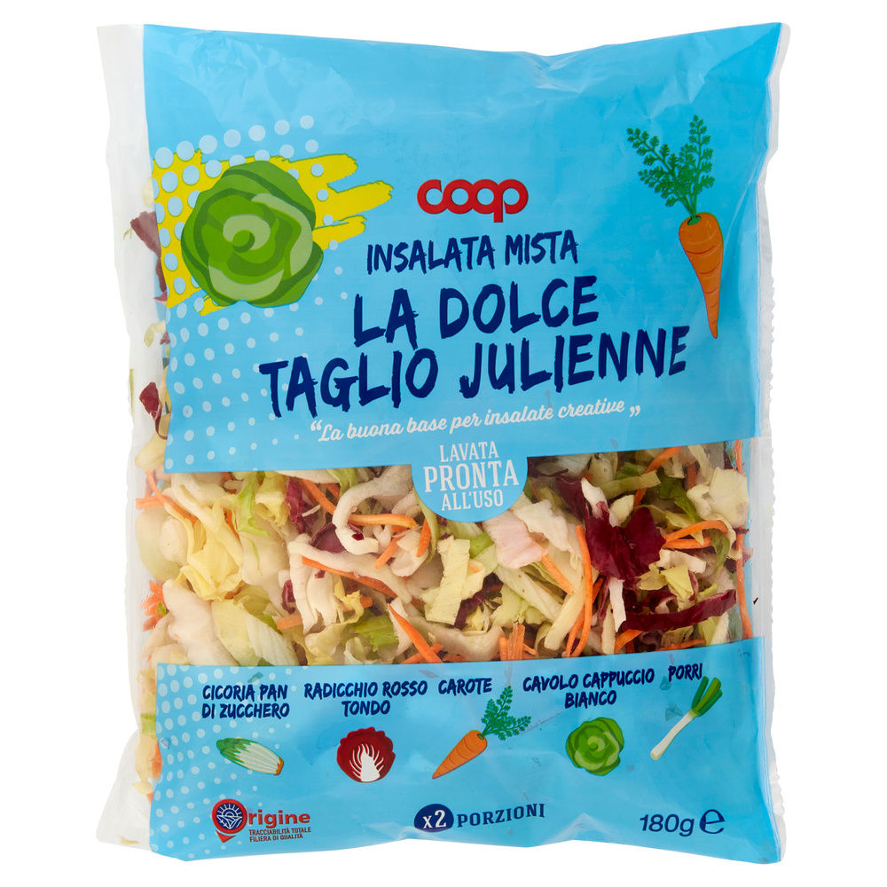 INS MISTA DOLCE TAG JULIEN P ZUCC,RAD ROS,CAR,CAVOLO CAP, PORRI COOP BS G180 - 32