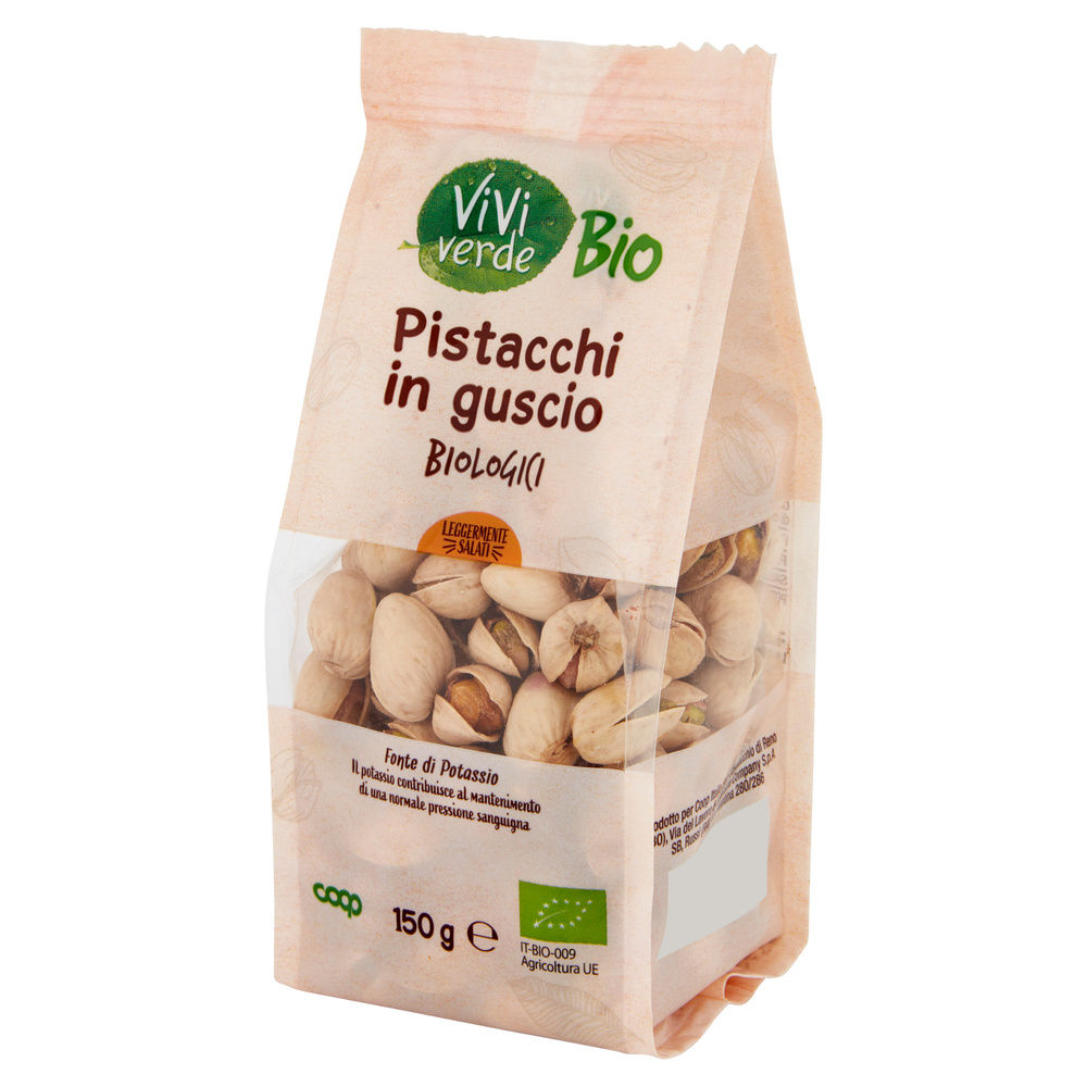 PISTACCHI IN GUSCIO VIVI VERDE BIO LEGGERM. SALATI COOP BS G 150 - 8