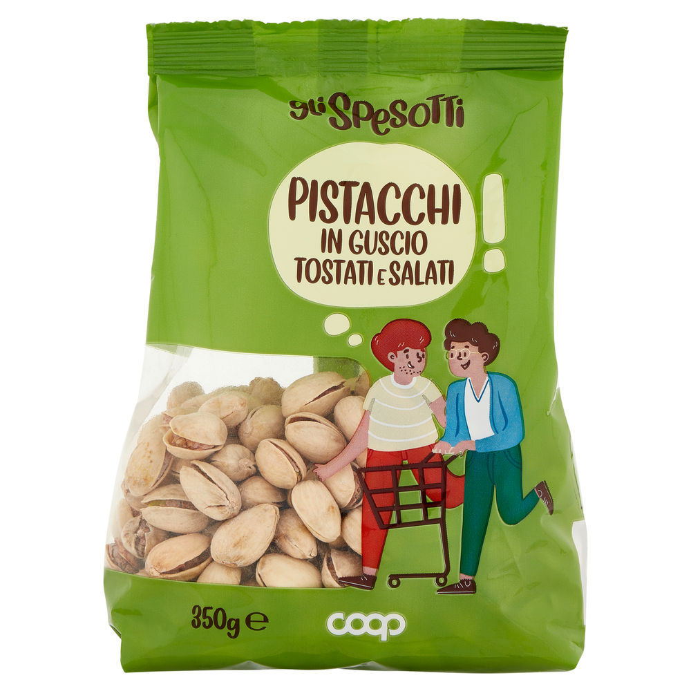 PISTACCHI IN GUSCIO TOSTATI E SALATI GLI SPESOTTI COOP BS G 350 - 1