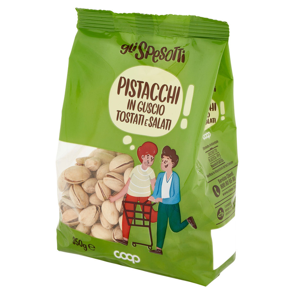 PISTACCHI IN GUSCIO TOSTATI E SALATI GLI SPESOTTI COOP BS G 350 - 8