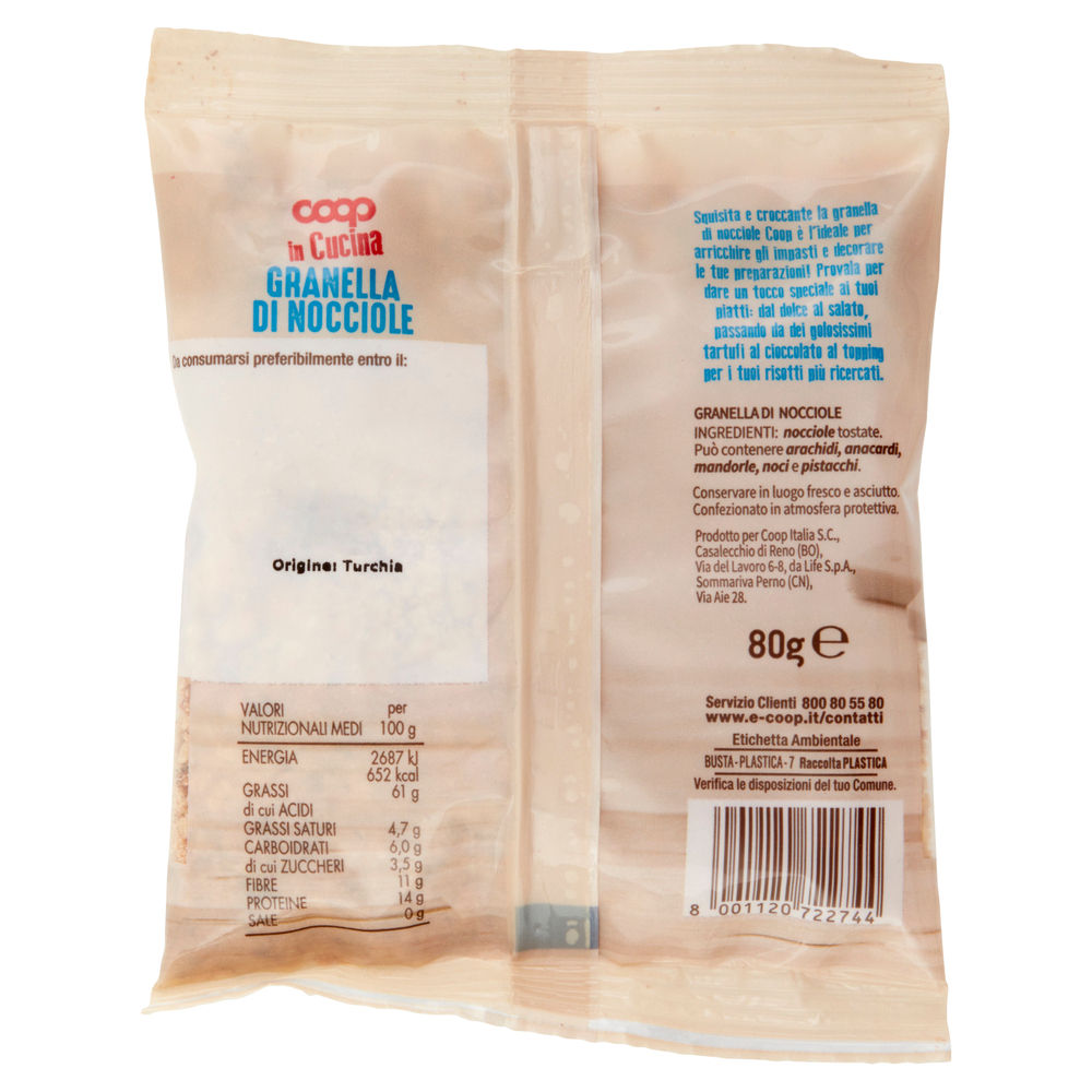 GRANELLA DI NOCCIOLE IN CUCINA COOP BS G 80 - 1