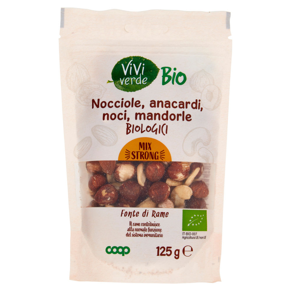 MIX STRONG FRUTTA SECCA VIVI VERDE BIO COOP BS G 125 - 5