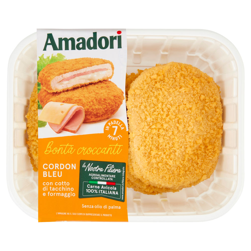 CORDON BLEU PROSCIUTTO / FORMAGGIO CF 500 G AMADORI - 0