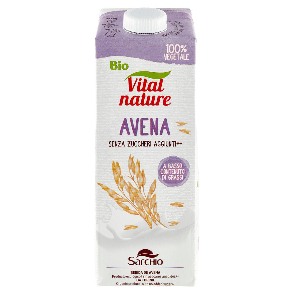 BEVANDA DI AVENA BIO VITALNATURE SENZA ZUCCHERO BRICK 1 L - 2