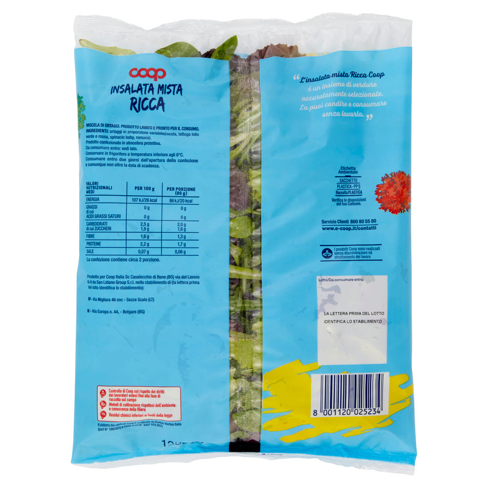 INSALATA RICCA COOP ORIGINE IT BS G 125 - 7