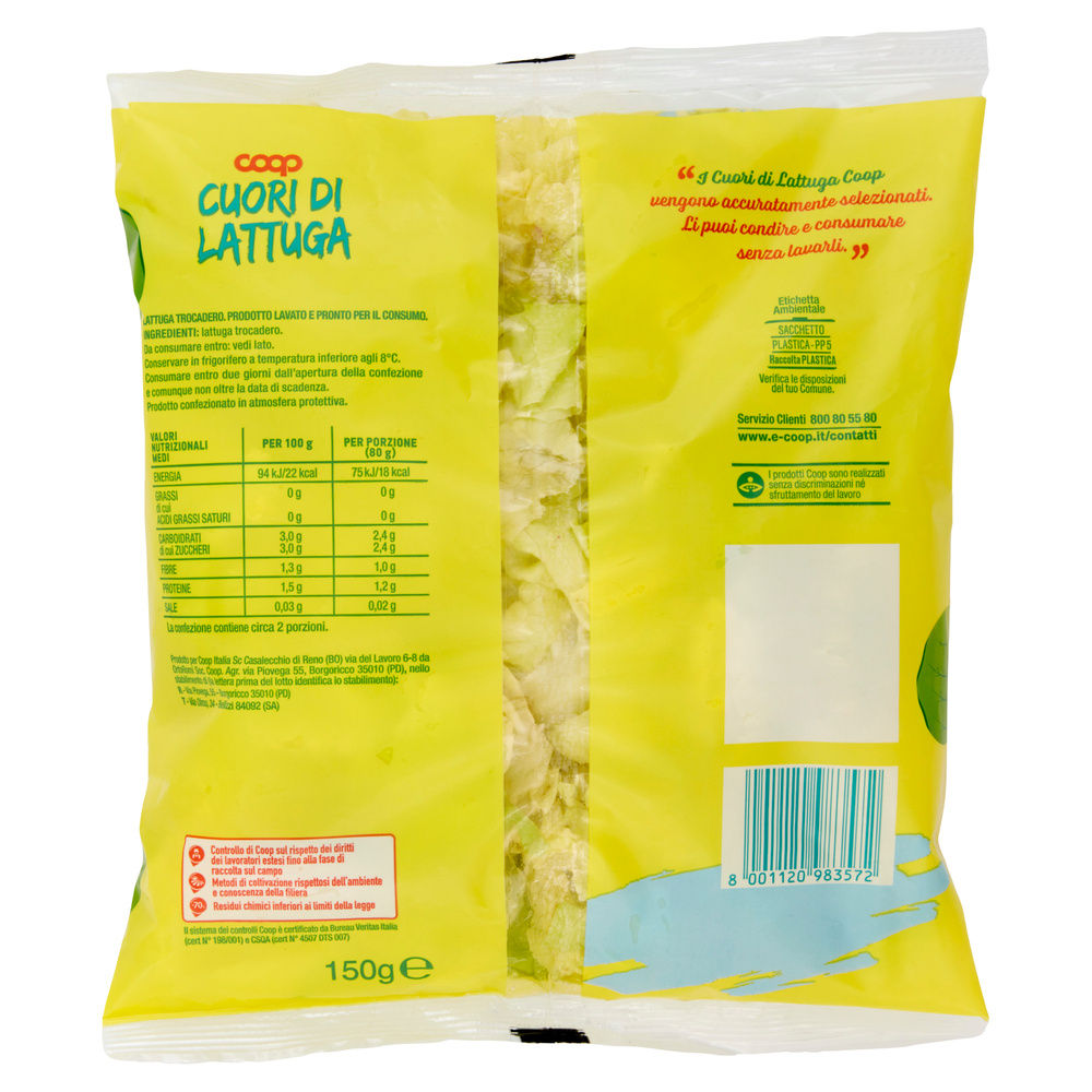 CUORI DI LATTUGA COOP BS G 150 - 24