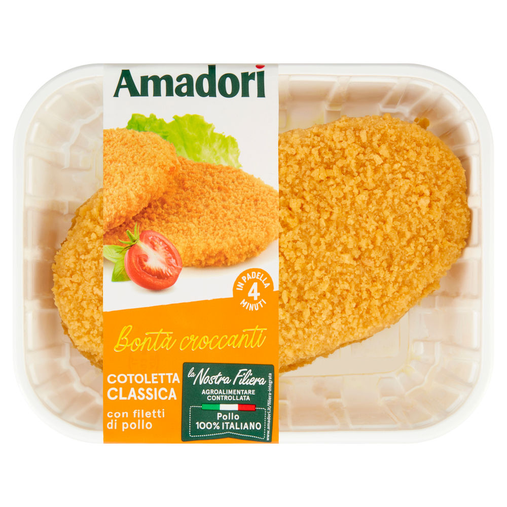 Cotoletta di pollo classica cf 550 g amadori