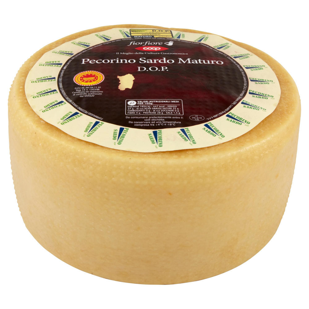 PECORINO SARDO MATURO DOP FIOR FIORE COOP FORMA 3KG CA - 9