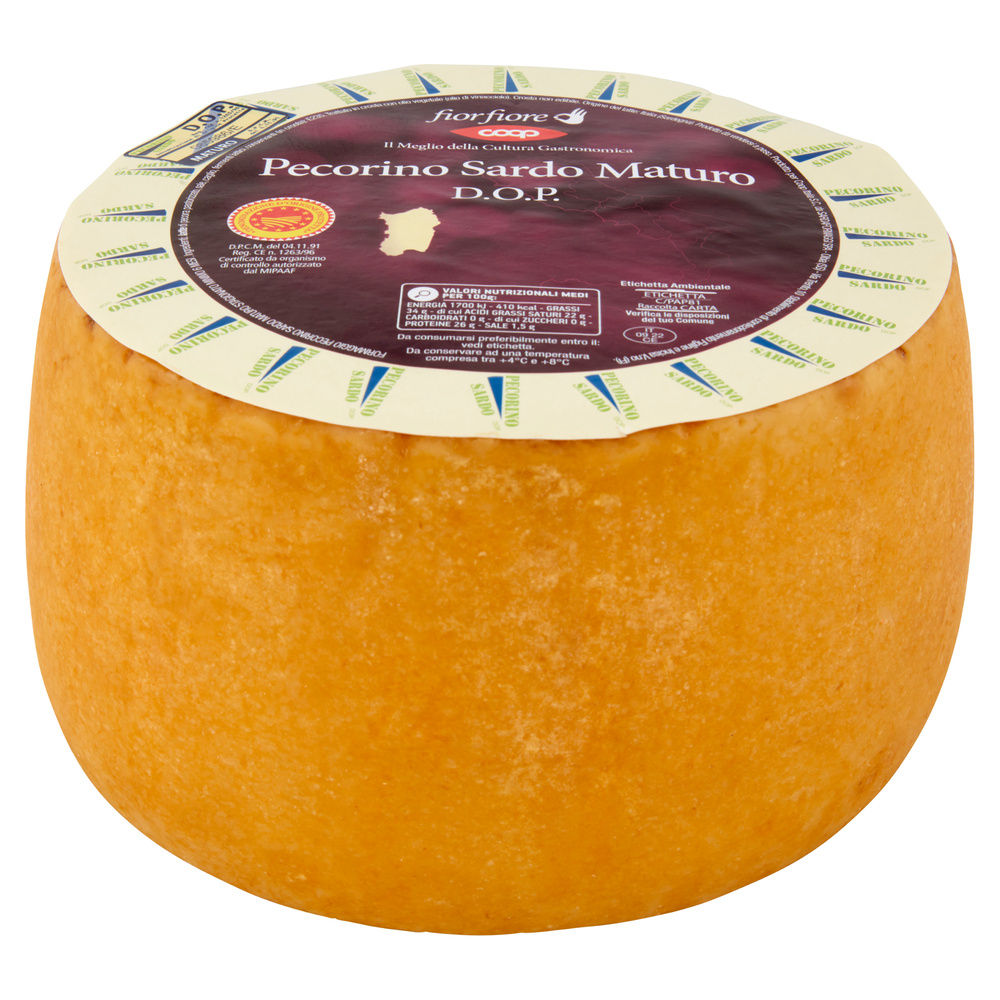 PECORINO SARDO MATURO DOP FIOR FIORE COOP FORMA 3KG CA - 5