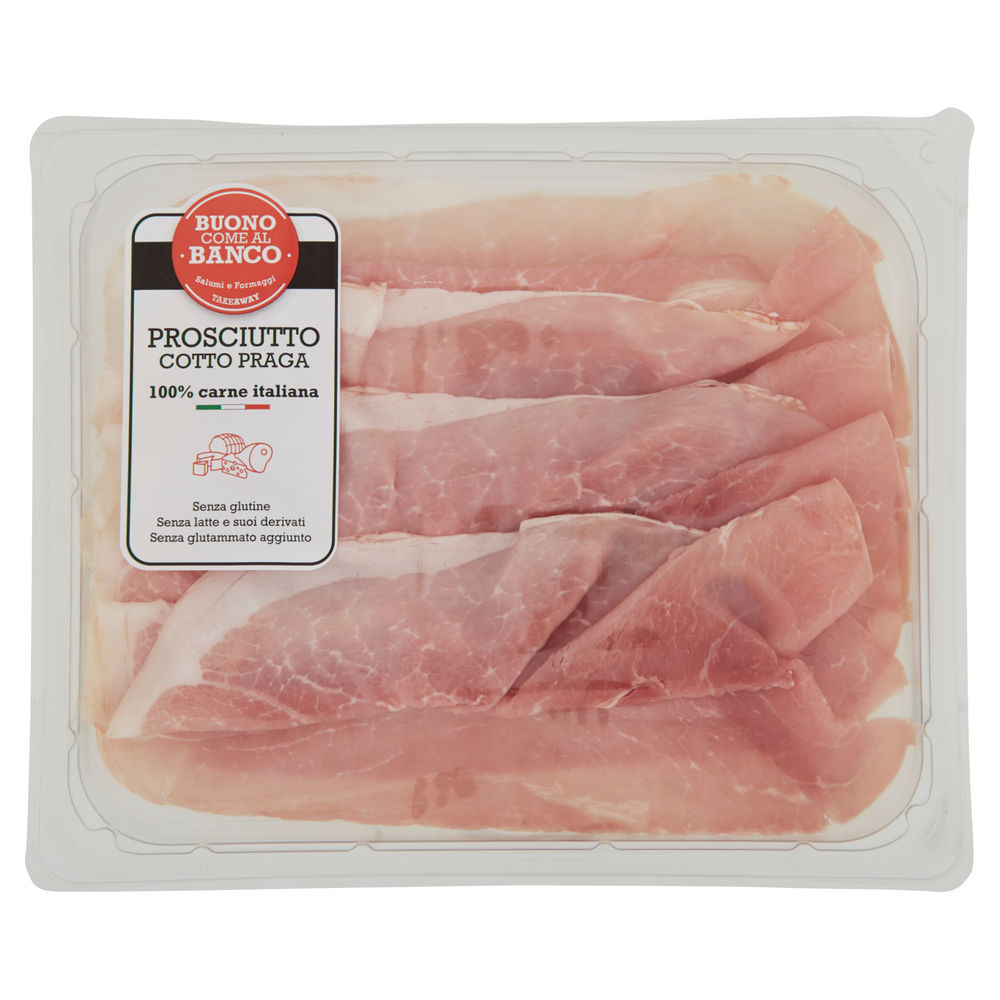 PROSCIUTTO COTTO PRAGA 100% CARNE ITALIANA BUONO COME AL BANCO TA G 130 - 0