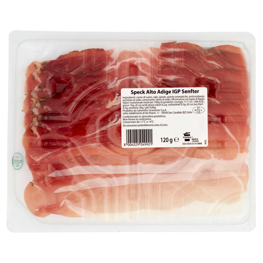 SPECK ALTO ADIGE IGP SENFTER TAKE AWAY BUONO COME AL BANCO G 120 - 1