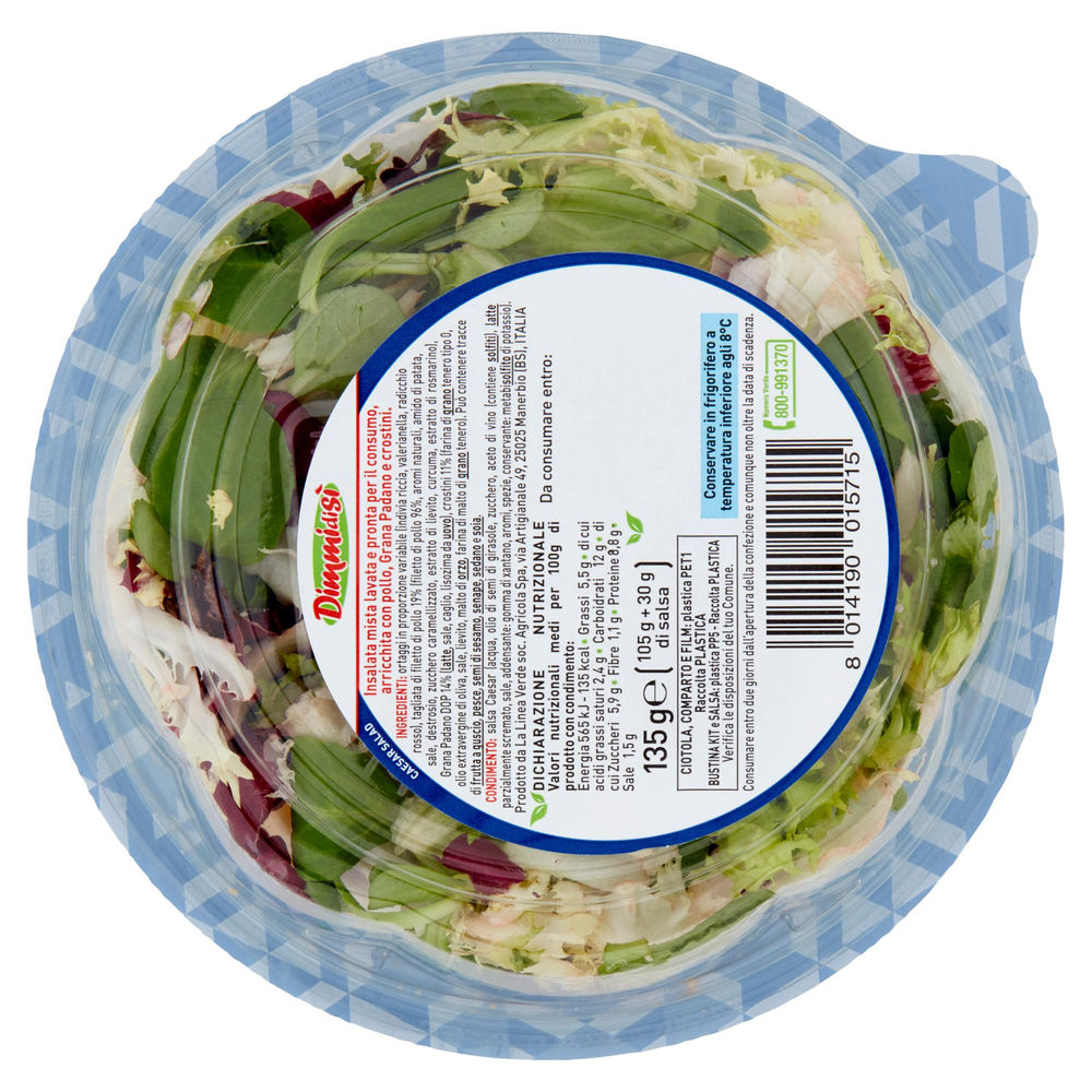 PIATTO UNICO GOLOSO CAESAR G.PADANO,POLLO,CROSTINI DIMMIDISI' CIOT G 135 - 1