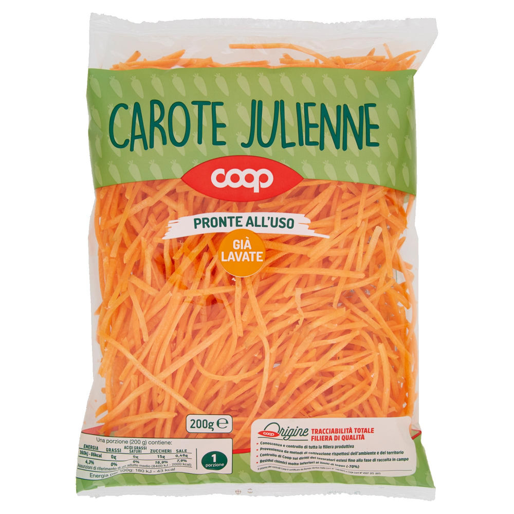 CAROTE JULIENNE COOP ORIGINE IT BS G 200 - 1