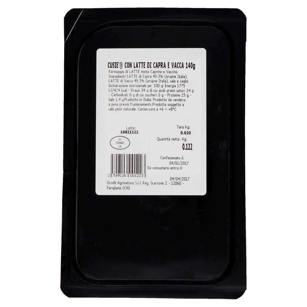 CUSIE' CON LATTE CAPRA E VACCA OCCELLI G.140 CA - 1